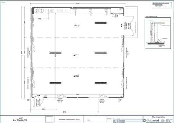 Modulaire réfectoire salle modulaire