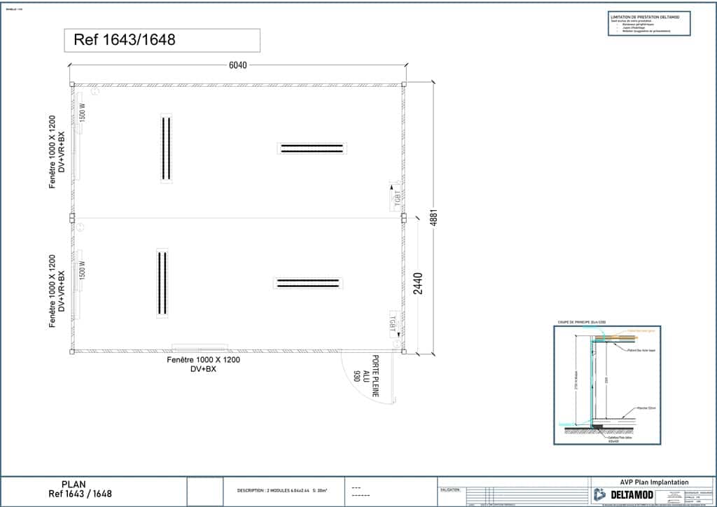 Base vie modulaire occasion 30m²